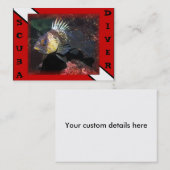 スキューバダイバーロックフィッシュ – 名刺 (正面/裏面)