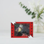 スキューバダイバーロックフィッシュ – 名刺 (スタンド正面)