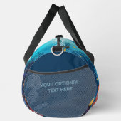 スキューバダイバー名前をカスタムする ダッフルバッグ (右)