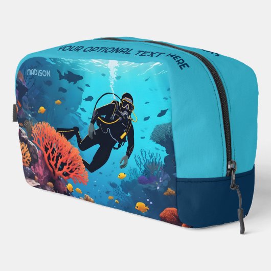 スキューバダイバー名前をカスタムする ドップキット (右コーナー)