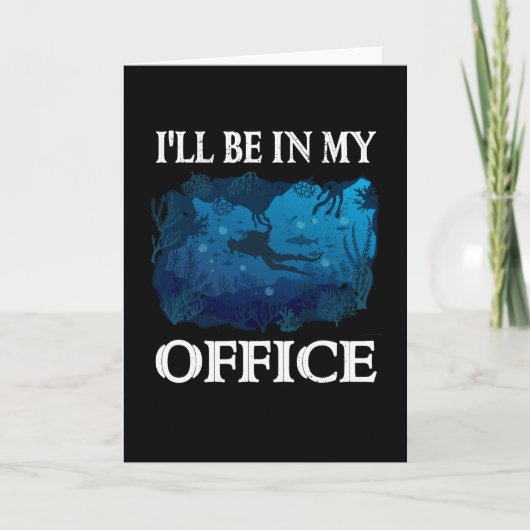 スキューバダイバー海スキューバダイビング水中ダイバー カード (正面)