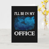 スキューバダイバー海スキューバダイビング水中ダイバー カード (黄色い花)