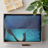 スキューバダイバー海デクページティッシュペーパー 薄葉紙 (ギフト)