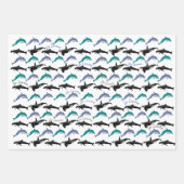 スキューバダイバー用の身近な贈り物用ラップ。 3スタイル ラッピングペーパーシート (正面3)