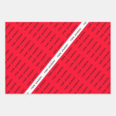 スキューバダイバー用の身近な贈り物用ラップ。 3スタイル ラッピングペーパーシート (正面)