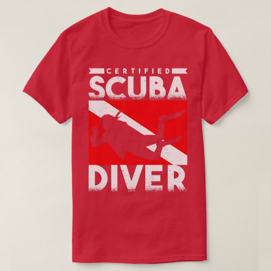 スキューバダイバー認定スキューバダイバー Tシャツ (デザイン正面)