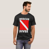 スキューバダイバー認定レスキュー潜水士 Tシャツ (正面フル)