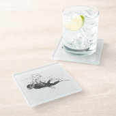 スキューバダイバー ガラスコースター (アングル)