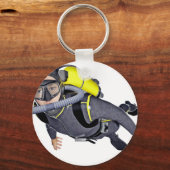 スキューバダイバー キーホルダー (正面)