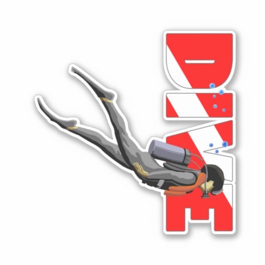 スキューバダイバー シール (正面)