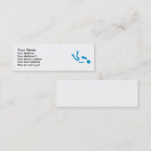 スキューバダイバー スキニー名刺 (正面/裏面)