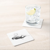 スキューバダイバー スクエアペーパーコースター (インサイチュ)