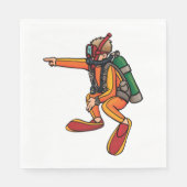 スキューバダイバー スタンダードランチョンナプキン (正面)