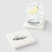 スキューバダイバー ストーンコースター (横)