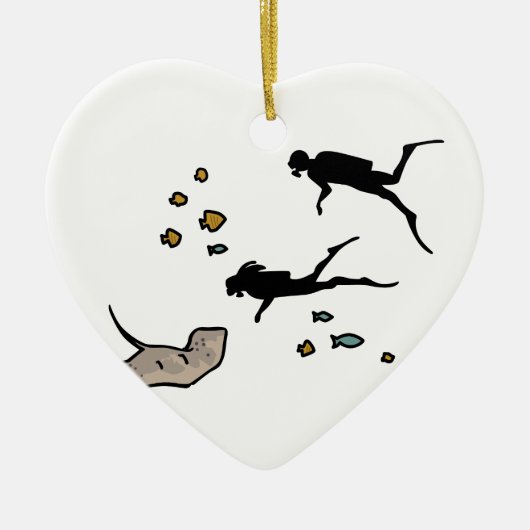 スキューバダイバー セラミックオーナメント (正面)