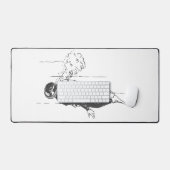 スキューバダイバー デスクマット (キーボード&マウス)