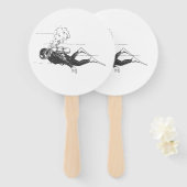 スキューバダイバー ハンドファン (正面&裏面)