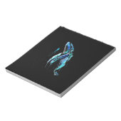 スキューバダイバー·ハンプバック·クジラがダイビングギフトを泳ぐ ノートパッド (回転)