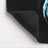 スキューバダイバー·ハンプバック·クジラがダイビングギフトを泳ぐ マウスパッド (コーナー)