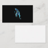 スキューバダイバー·ハンプバック·クジラがダイビングギフトを泳ぐ 名刺 (正面/裏面)