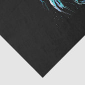 スキューバダイバー·ハンプバック·クジラがダイビングギフトを泳ぐ 薄葉紙 (詳細)