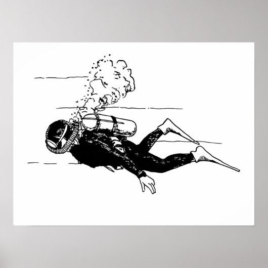 スキューバダイバー ポスター (正面)