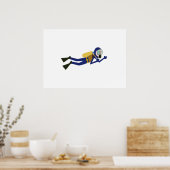 スキューバダイバー ポスター (キッチン)