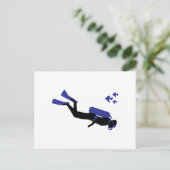 スキューバダイバー ポストカード (スタンド正面)