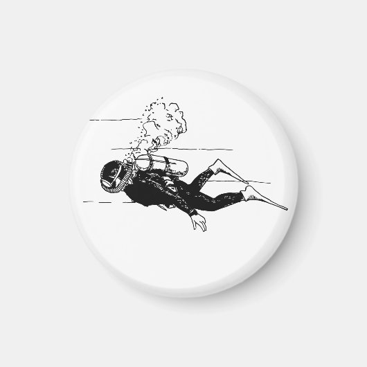 スキューバダイバー マグネット (正面)