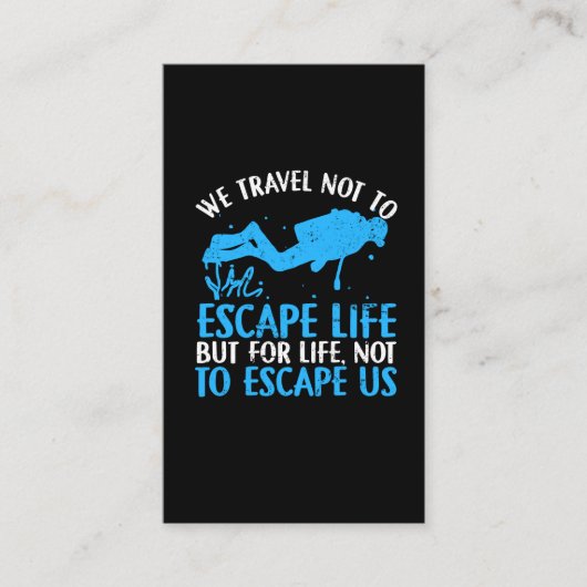 スキューバダイバー-水上競技スキューバダイビングスノークリング 名刺 (正面)