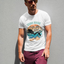 スキューバダイビングで濡れたTシャツ Tシャツ