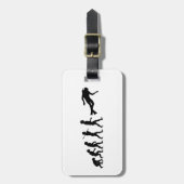 スキューバダイビングのウォーター・スポーツ ラゲッジタグ (正面縦)