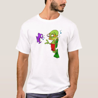 スキューバダイビングのエイリアン Tシャツ