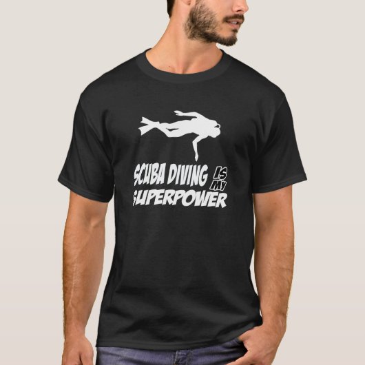 スキューバダイビングのデザイン Tシャツ (正面)