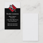 スキューバダイビングのレッスン 名刺 (正面/裏面)
