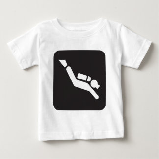 スキューバダイビングの印 ベビーTシャツ