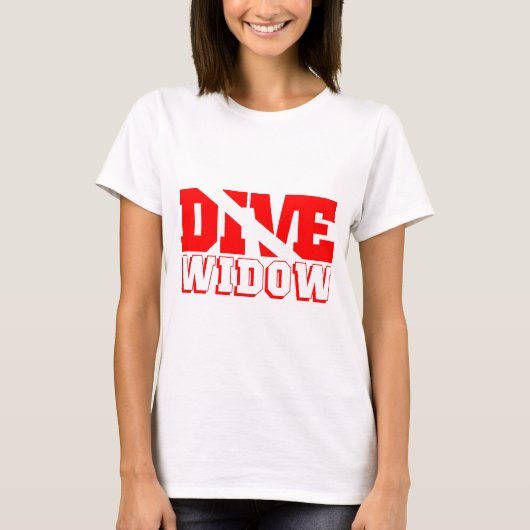 スキューバダイビングの寡婦 Tシャツ (正面)