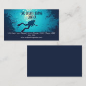 スキューバダイビングインストラクターシュノーケリングウォータースポーツ 名刺 (正面/裏面)