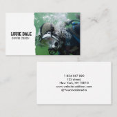 スキューバダイビングインストラクター 名刺 (正面/裏面)