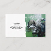 スキューバダイビングインストラクター 名刺 (裏面)