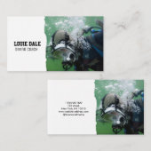 スキューバダイビングインストラクター 名刺 (正面/裏面)