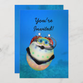 スキューバダイビングイースターエッグ 招待状 (正面/裏面)