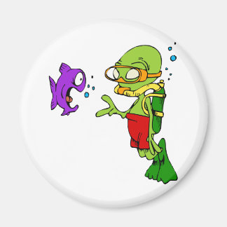 スキューバダイビングエイリアン マグネット