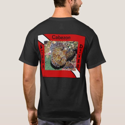 スキューバダイビングカベゾンシャツ Tシャツ (裏面)