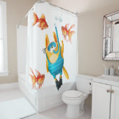 スキューバダイビングキャット シャワーカーテン (インサイチュ)