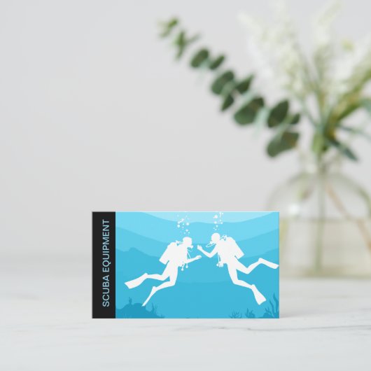 スキューバダイビングギア機器名刺 名刺 (スタンド正面)