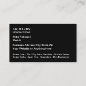 スキューバダイビングギア機器名刺 名刺 (裏面)