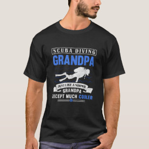 スキューバダイビンググランドパダイビング祖父の水中S Tシャツ