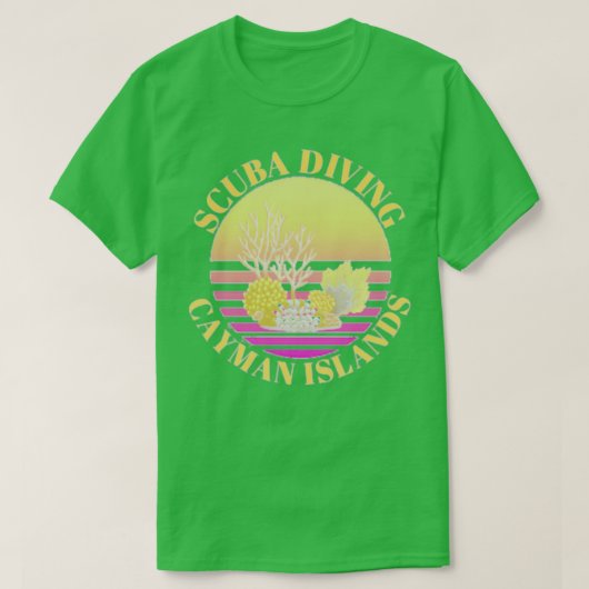 スキューバダイビングケイマン諸島 Tシャツ (デザイン正面)