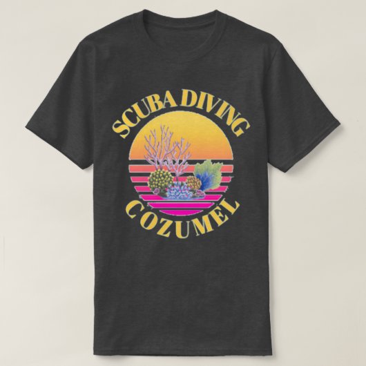 スキューバダイビングコズメル Tシャツ (デザイン正面)